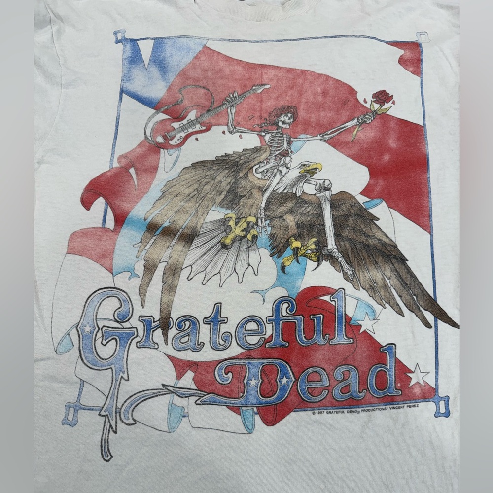 Vintage Spring Tour 1987 Grateful Dead Men’s XL Graphic T-Shirt